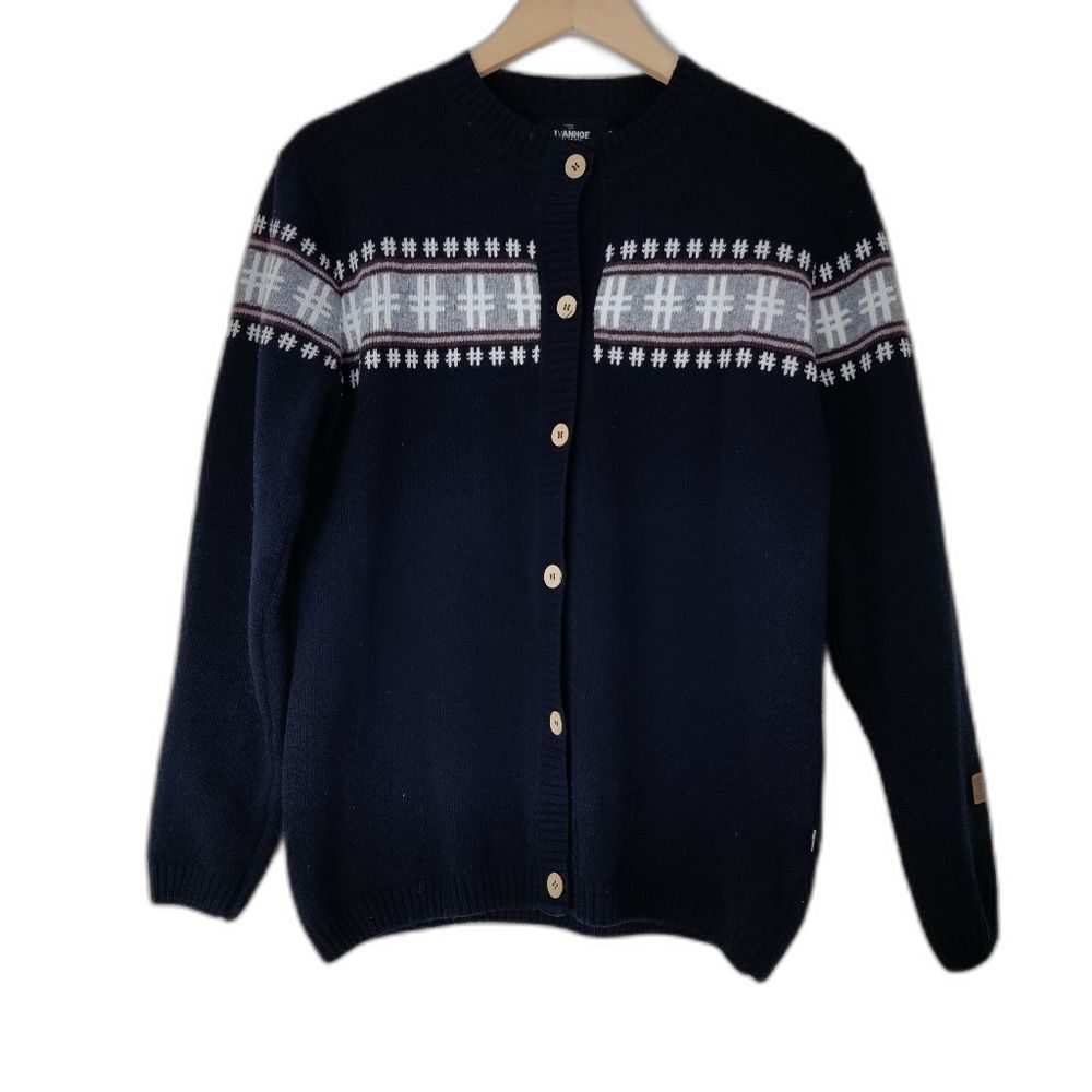 Ivanhoe of Sweden Lambswool Long Sleeve Cardigan Size 40 Sweater